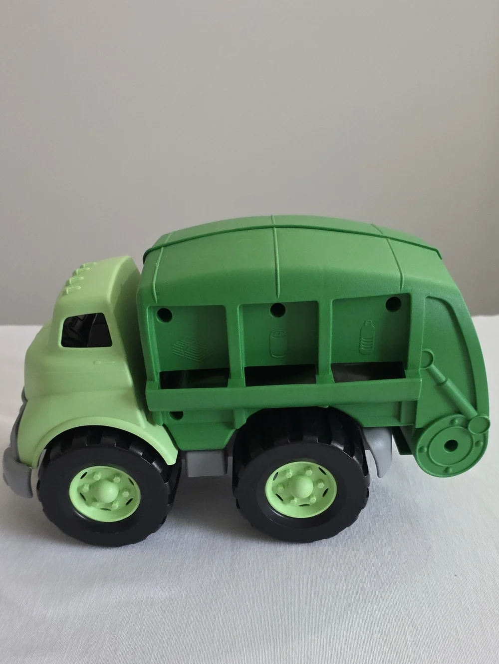 Green Toys Green Recycle Truck & Red Fire Engine Lot Of 2 Toy Vehicles USA Made